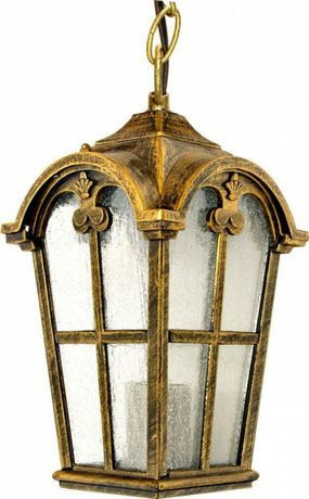 Светильник садово-парковый PL106 60W 230V E27 150*150*740мм черное золото, на цепочке | 11298 FERON чер.зол.