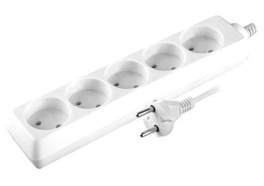 Удлинитель 5х3м без заземл. 10А IP20 S 5х3 2.2кВт Volsten 9306