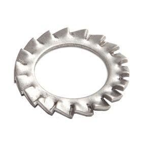 Шайба стопорная с наружными зубцами М8 DIN 6798 INOX |shst8-INOX| EKF