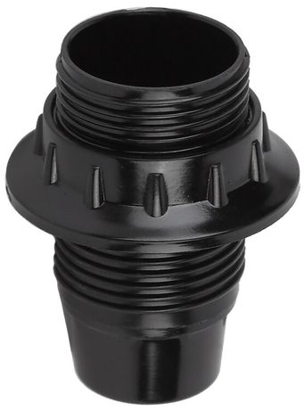 Патрон Е14 с кольцом, бакелит, черный (x50) (50/200/5600) ЭРА - Б0044080