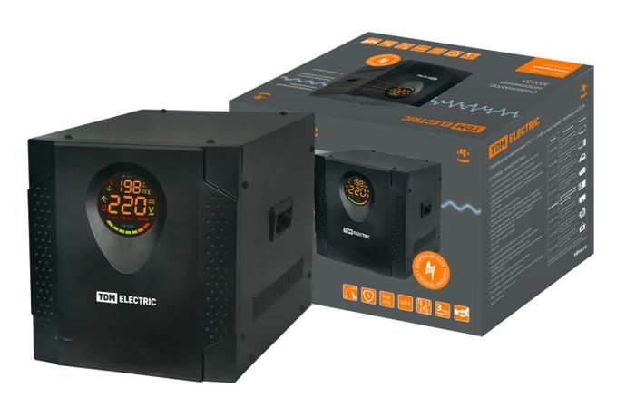 Стабилизатор напряжения СНС1-1-3 кВА симисторный переносной | SQ1203-0005 TDM