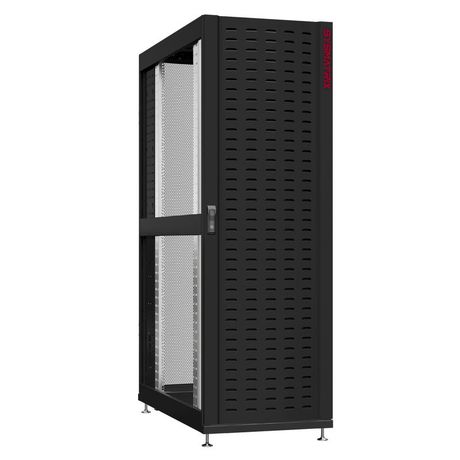 Шкаф серверный 45U 600х1200 передняя дверь: протект IP41. задняя одностворчатая перфорированная IP20. боковые панели: без. цвет: черный RAL9005 - NS 6245.9630 SYSMATRIX