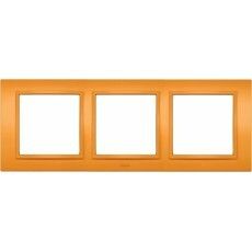 Zena оранжевая рамка 3 постовая|500-011710-227| EL-BI ABB