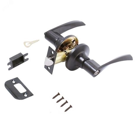 Защёлка СТАНДАРТ 8901 BK BL черная фикс - 13391 ПТК