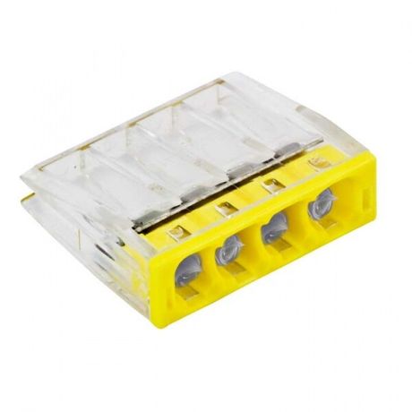 Клемма строительно-монтажная СМК 2273-244 4-проводная 0.5-2.5кв.мм с пастой (уп.4шт) PROxima EKF plc-smk-2273-244r