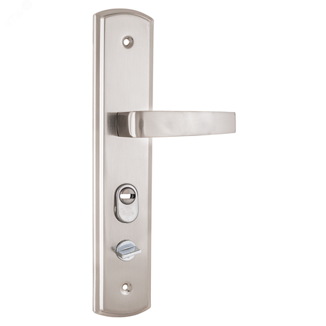 Ручка на планке под цилиндровый механизм (комплект), АЛЛЮР РН-А300 Y никель матовый - 10106 ПТК