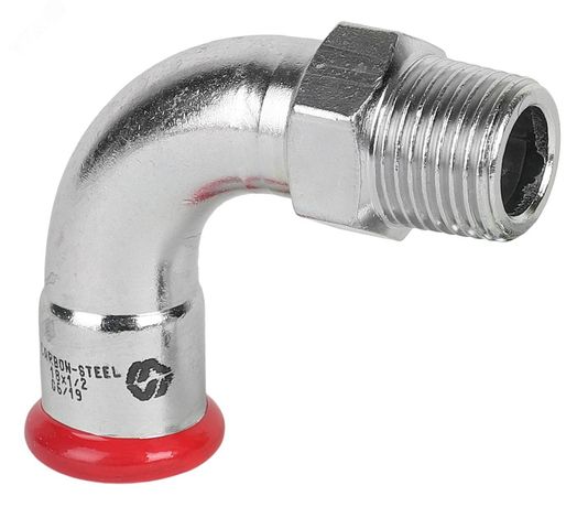 Колено длинное 18x1/2' НР (оцинкованная сталь) - CF.537.0504 MVI