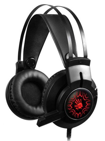 Наушники с микрофоном Bloody J437 черн. 1.8м мониторные USB оголовье A4TECH 1193283