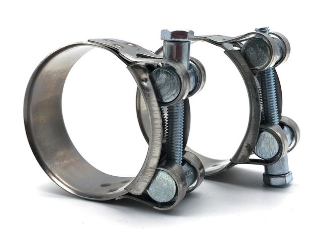 Хомут ленточный с болтом 98-103 W2 нержавеющая сталь 2.1 98-103/25 Н ГОСТ 28191-89 - SIL98-103RB42 Мир хомутов