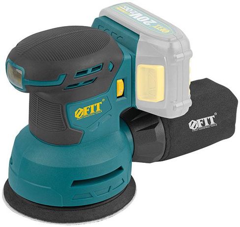 Машина шлифовальная эксцентриковая аккумуляторная 20В 6000-12000об/мин; 125мм; липучка FIT 79923 РОС