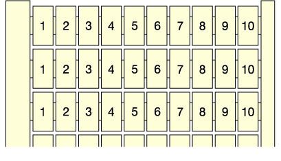 Маркировка горизонтальная RC55 10х(11...20) - 1SNA230003R0100 ABB