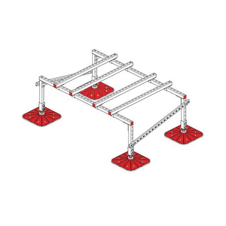 Конструкция опорная для установки оборудования TECHNORAPTOR FOOT 1500х1000 тип 2 KM-TR-F-SSEI-1500-1000-2 КМ TR0024 КМ-Профиль