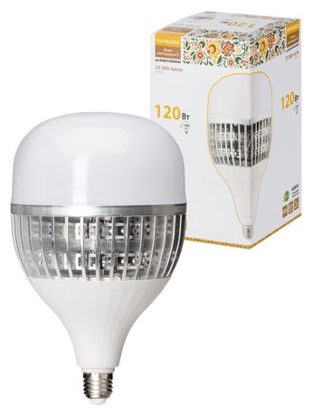 Лампа светодиодная T-120 Вт-230 В-4000 К–E27 (170x295 мм) НАРОДНАЯ | SQ0340-1638 TDM