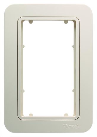 Рамка с вставкой для двойной розетки бежевая - 18012710 Lillium Makel