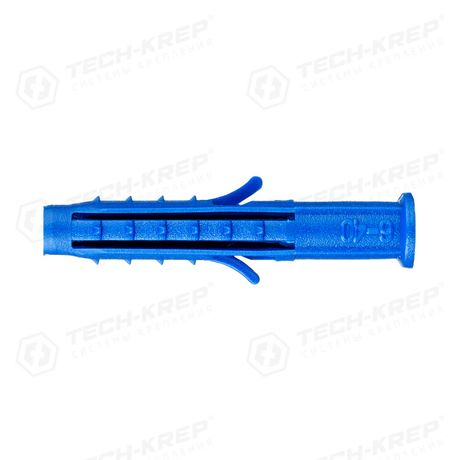 Дюбель распорный Чапай 6х40 шипы+усы (полипропилен) (100 шт) - пакет ( 0,089 кг) | 117855 Tech-KREP