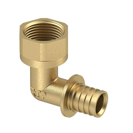 Угольник аксиальный латунь внутр. резьба 16х1/2дюйм желт. RTP 28322