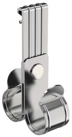 Зажим балочный верт. 1-5мм под трубу 25мм двойной HDZ | CME21-BZTD-025-HDZ IEK