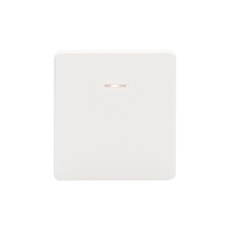 Выключатель 1-кл. СП ROUND MIELE 10А с подсветкой перламутр Kranz KR-78-0713-1