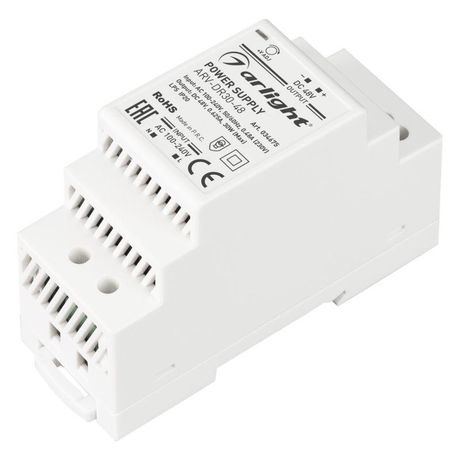 Блок питания ARV-DR30-48 (48V, 0.6A, 30W) (Arlight, IP20 DIN-рейка) | 034675 Arlight