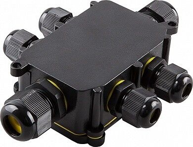 Водонепроницаемая cоединительная коробка, LD526, 450V, 140х100х36, черный | 32249 Feron