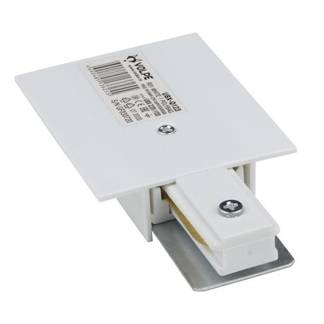 Ввод питания для шинопровода UBX-Q123 R01 WHITE 1 POLYBAG типа R однофазный бел. Volpe UL-00007379 Uniel