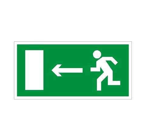 Пиктограмма ПЭУ 093 Выход прямо левосторонний (280х162) РС-I | 2502001430 Световые Технологии