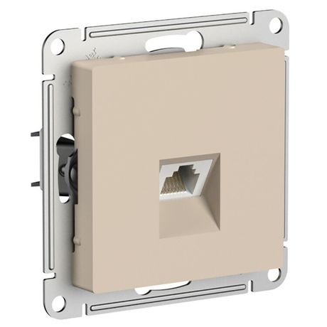 Розетка компьютерная AtlasDesign RJ45 кат.6A механизм песочн. SE ATN001286 APC