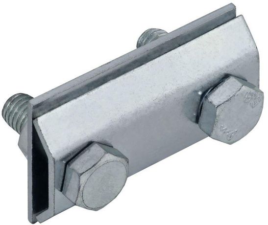 Зажим соединительный сквозной пруток-пруток 8мм оцинкованная сталь HDZ IEK - ZCC86-14-1-08