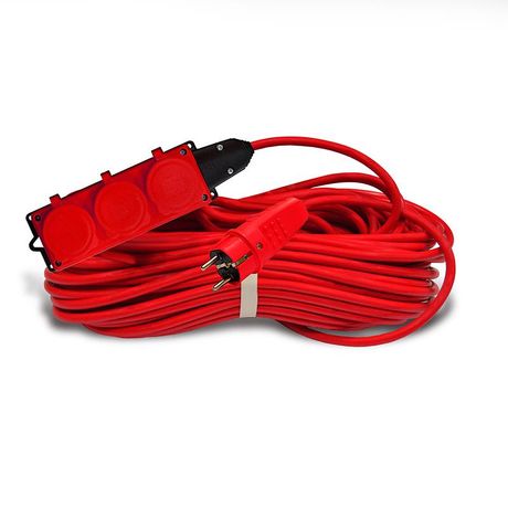 Удлинитель 3х30м с заземл. 16А IP44 3.5кВт КГ 3х1.5 защ. крышкой АРКТИК морозостойкий DOMTOK 2601