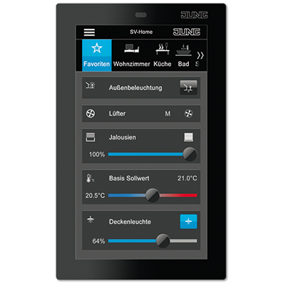 Smart Control 5, чёрный | SC5SW Jung