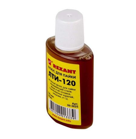 Флюс для пайки, ЛТИ-120, 30 мл, флакон - 09-3625 MEET
