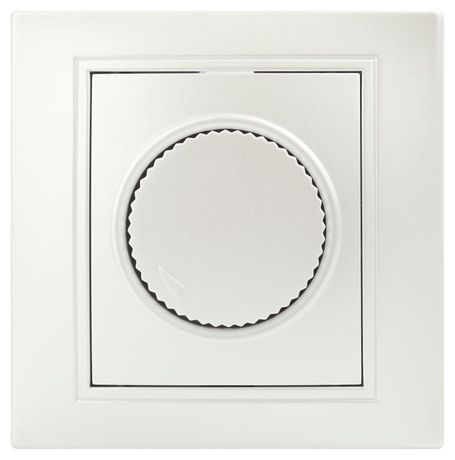 Светорегулятор поворотный СП Plano 1-401-06 600Вт 230В IP20 перламутр Intro Б0053939 ЭРА