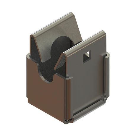 Держатель для прутка 8мм "Быстрый монтаж" DBM-D8 INOX304 КМ MA0735 КМ-Профиль