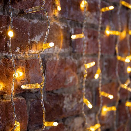 Гирлянда профессиональная Светодиодный Дождь 2х1.5м постоянное свечение прозрачный провод 220В тепло-белый - 235-306 NEON-NIGHT