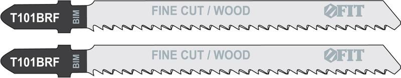 Полотно по дереву Bimetal шлифованные под свободным углом реверс. зубья 100/74/2.5мм (T101BRF) (уп.2шт) FIT 40956 РОС