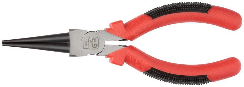 Стандарт красно-черные пластиковые ручки полированная сталь 165 мм - 48445 Круглогубцы РОС