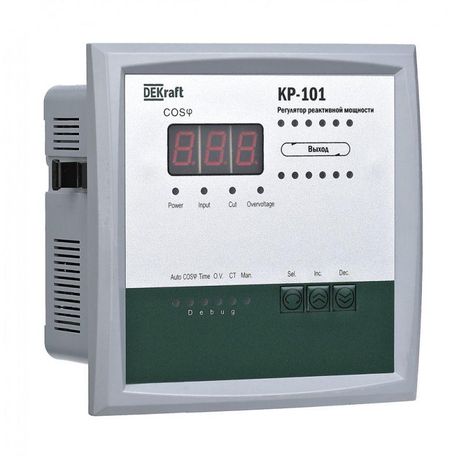 Регулятор реактивной мощности 220В, 12 ступеней, КР-101 DEKraft | 50510DEK APC