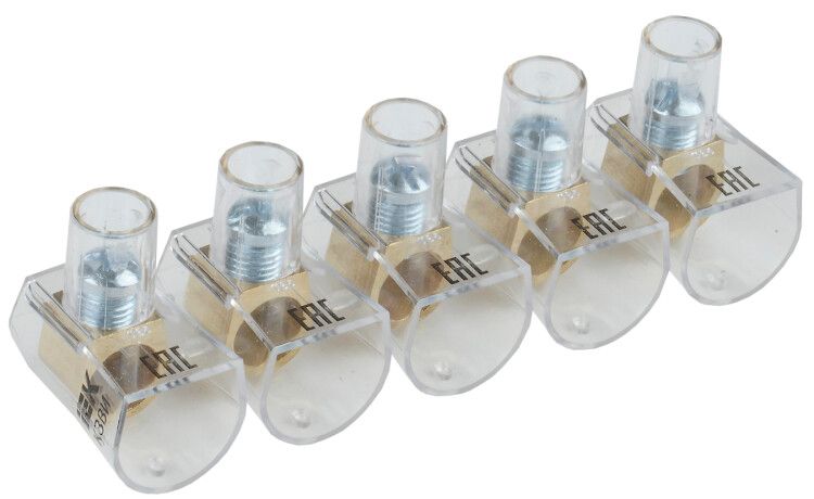 Зажим винтовой концевой изолированный КЗВИ 16мм2 (5x1) | UZVK-16-5 IEK