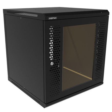 Шкаф телекоммуникационный настенный ТВС-12U-600-600-С+П-9005 SUPRLAN 05-2129-B Net.on