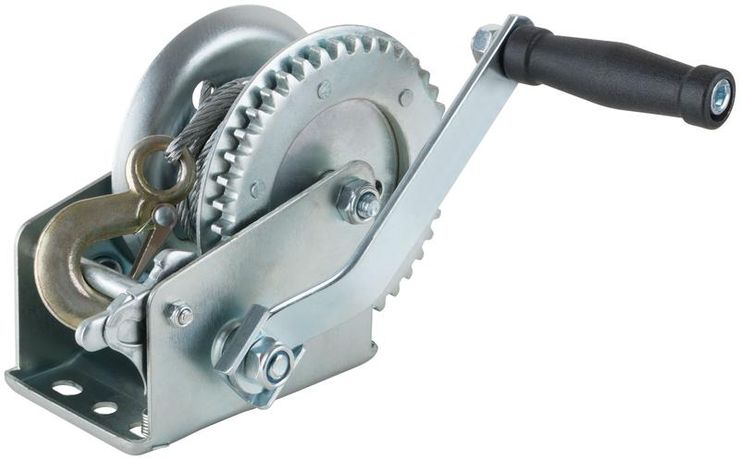 Лебедка шестеренчатая сталь ной трос 8 м х 4.5 мм 700 кг - 64651