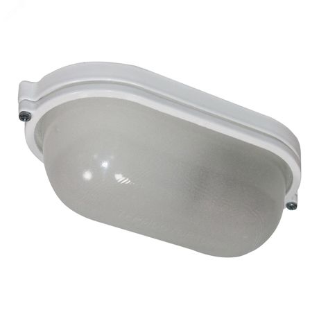 Светильник "Терма 1401" Овал малый НББ 03-60-021 IP65 боросиликат/корпус белый/силикон | 1005500950 Элетех