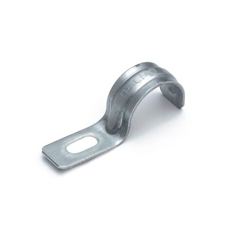 Скоба металлическая однолапковая усиленная противопожарная СМОУ d19-20 мм (100шт/1200шт уп/кор) | PR13.02401 Промрукав Строитель