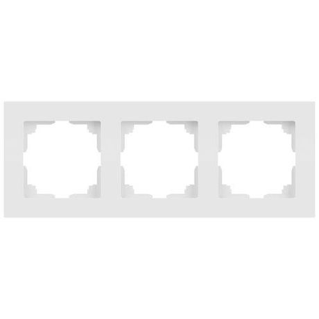 Рамка для розеток и выключателей Intro Accent 6-503-01М на 3 поста, СУ, белый матовый | Б0063744 ЭРА