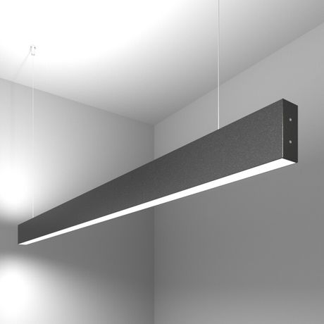 Светильник светодиодный подвесной линейный двусторонний 128см 50W 6500K черная шагрень (101-200-40-128) | a042947 Elektrostandard