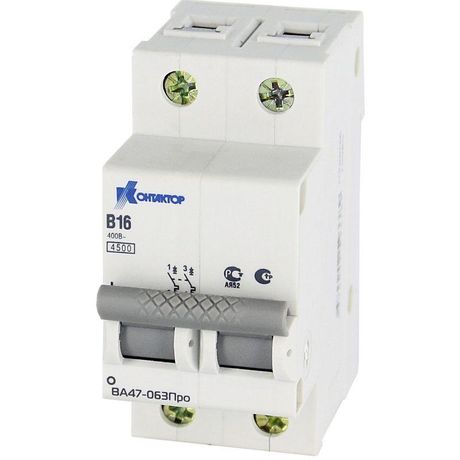 Выключатель автоматический модульный 2п C 1А 4.5кА ВА47-063Про Контактор 7000120 Legrand