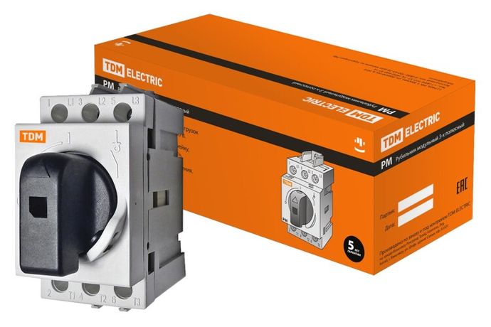 Рубильник модульный РМ-63 3П 63A | SQ0222-0005 TDM