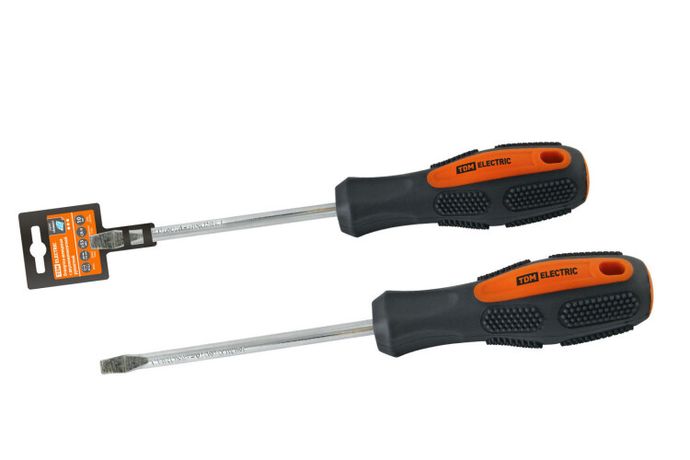 Отвертка шлицевая двухкомпонентная, CR-V тип SL6.5x150, серия "Алмаз" | SQ1006-1010 TDM