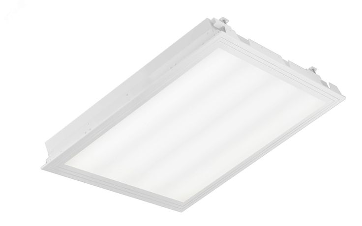 Светильник LED ОФИС (СВО) 55Вт 6050Лм 4,0К КСС Д встраиваемый в Армстронг ClipIn IP65 опал DALI - LE-СВО-03-055-7062-65Д+LE0973 ЛЕД-Эффект