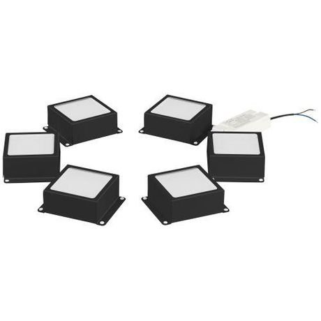 Светильник светодиодный SPO-646-3-5K-B6 36Вт 5000К 3420лм 89х89мм грильято 100х100 домино 6 кубиков драйвер черн. (уп.6шт) Эра Б0063082