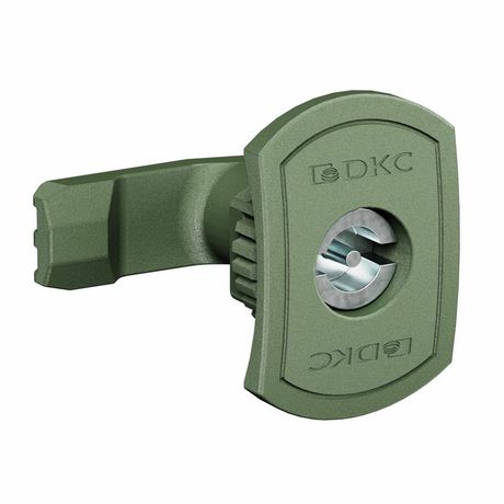 Замок поворотный с личинкой под двойн. бородку 3мм для навесных корпусов полиамид зел. DKC R5CE210 ДКС